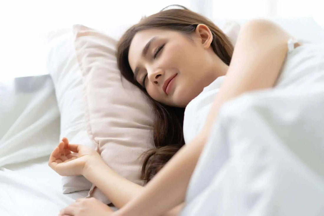 Fresh and hygienic bedding with clean white bed sheets on a cozy bed