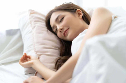 Fresh and hygienic bedding with clean white bed sheets on a cozy bed