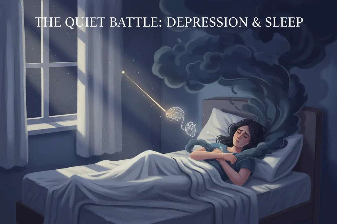 Depression and sleep connection infographic 2026
