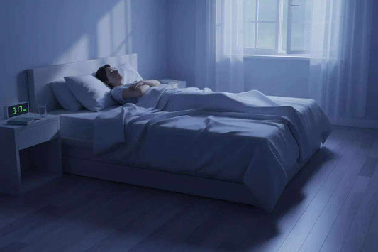 Diagram illustrating common insomnia symptoms and causes affecting sleep quality and daily wellbeing in the UK