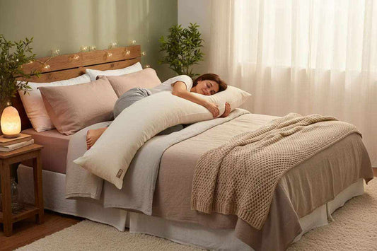 Ergonomic pillow designed to enhance sleep quality and support optimal recovery
