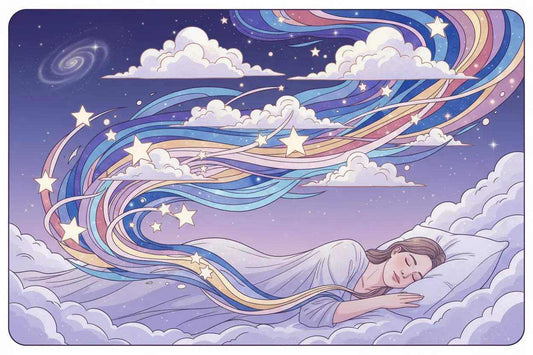 Diagram illustrating REM sleep stages and their importance for brain health and memory.