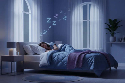 Diagram showing causes of snoring including blocked airways, lifestyle factors, and health risks