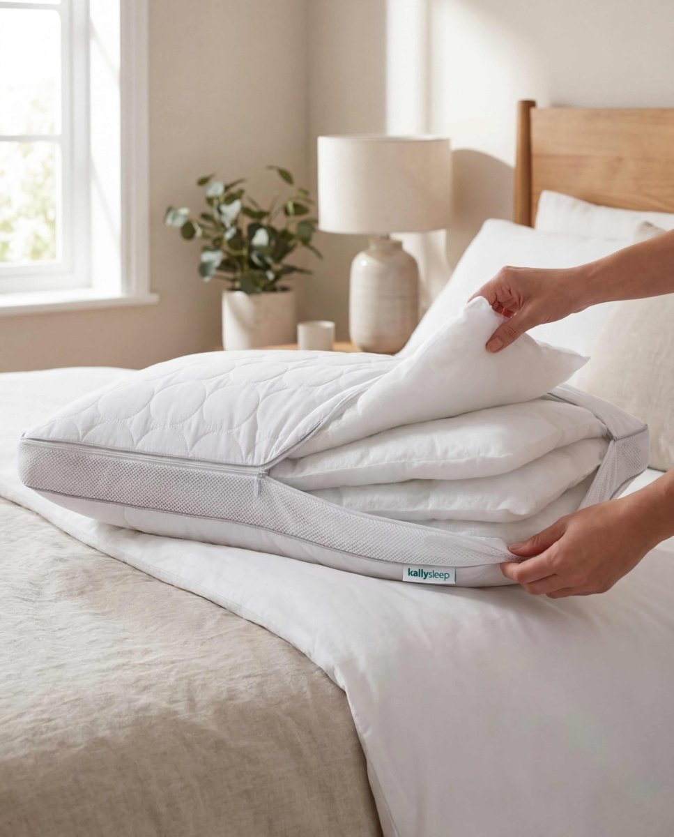 Adjustable Pillow - Sunlit Bedroom Routine