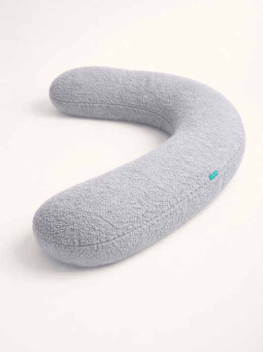 Ergonomic full-length pregnancy body support pillow for improved sleep and comfort