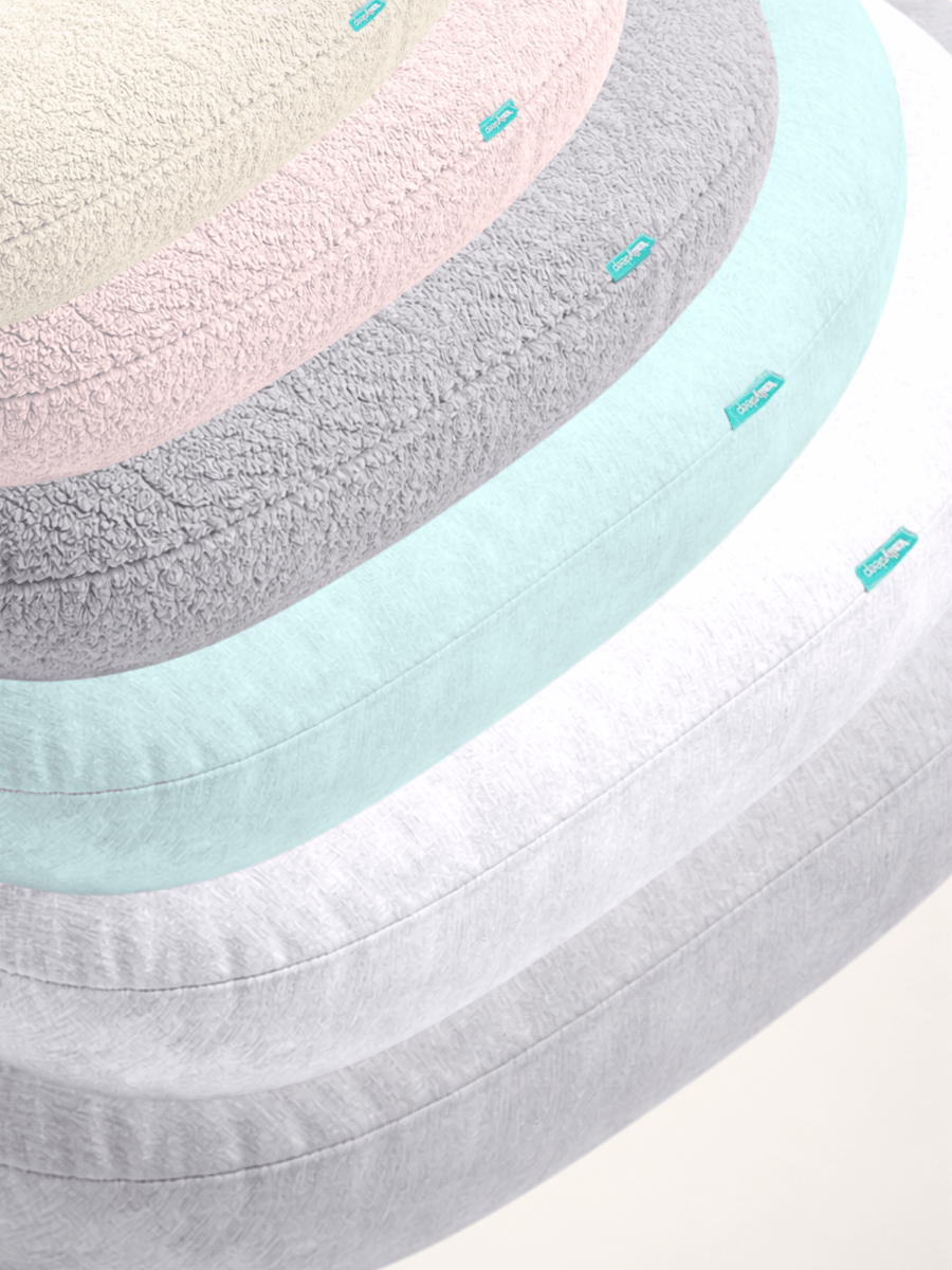 Soft breathable cotton body pillowcase with zipper closure for full-length pillows