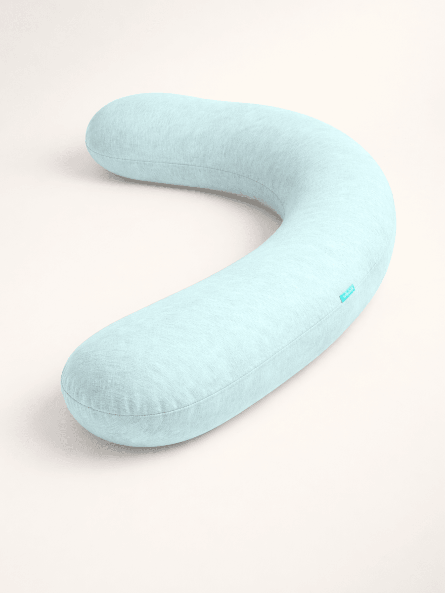 Soft breathable cotton body pillowcase with zipper closure for full-length pillows