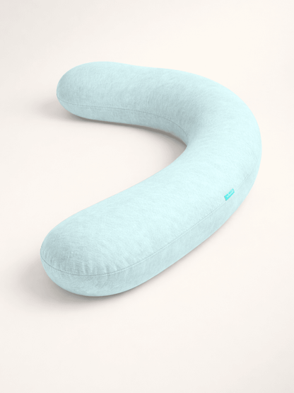 Soft breathable cotton body pillowcase with zipper closure for full-length pillows