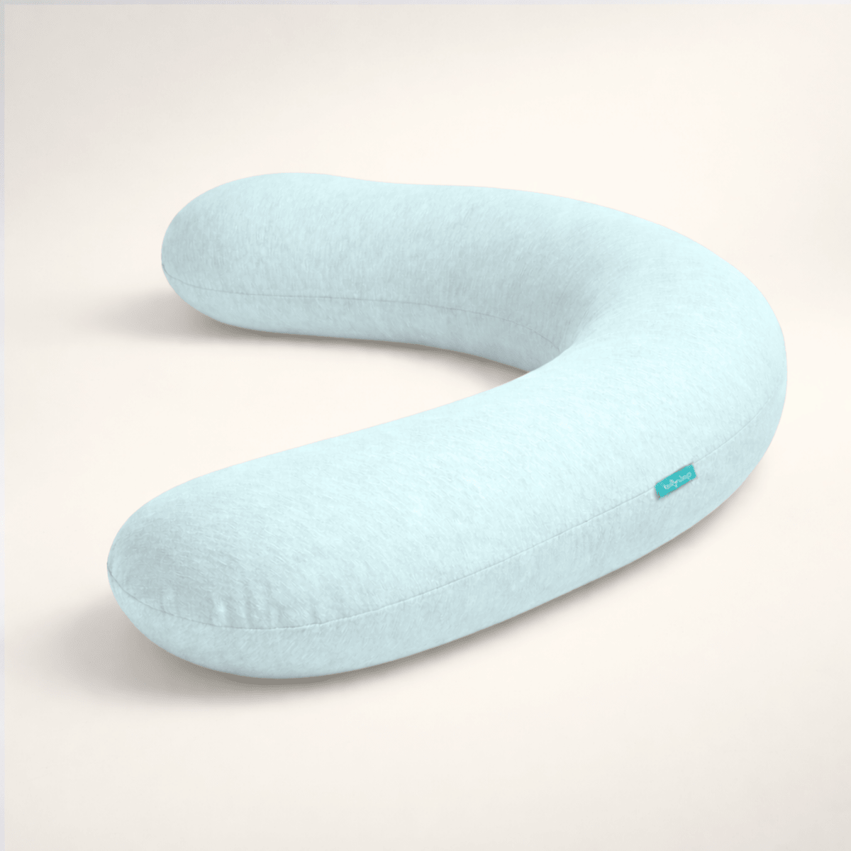 Full-length body support pillow for pregnancy comfort and improved sleep quality