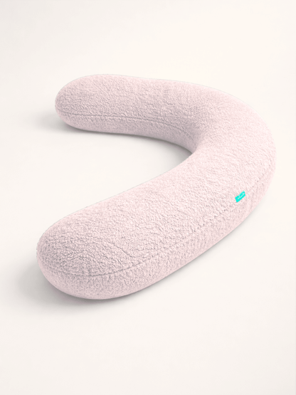 Full-length pregnancy body support pillow for head-to-toe comfort and improved sleep quality